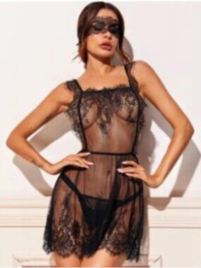 Eyelash Lace Dress S